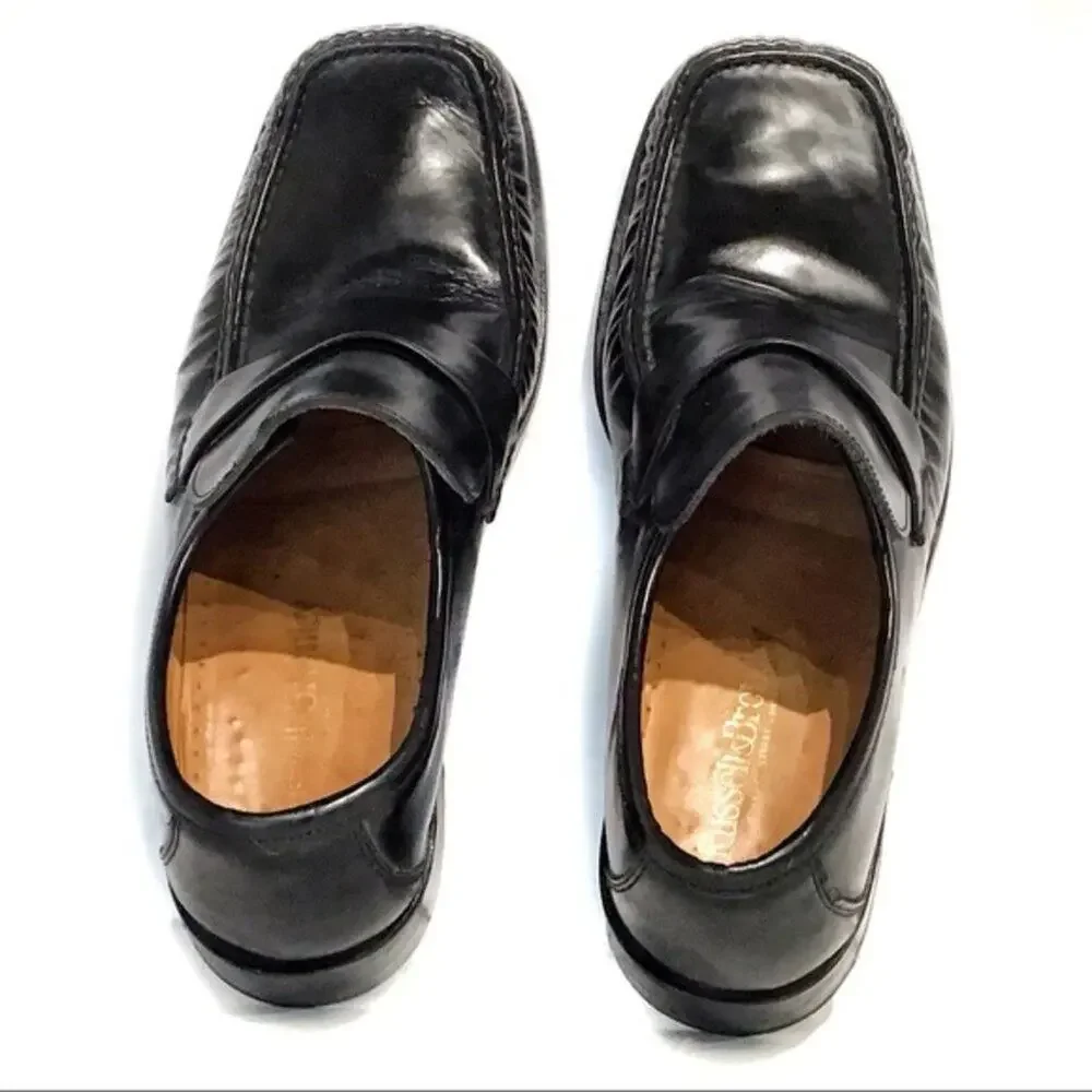 Russell & Bromley Vtg  Black Loafers sz 44/US 11